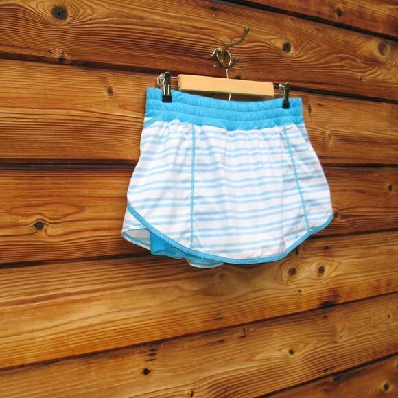 Lululemon Run: Track Attack Skirt Twin Stripe Spry Blue / Spry Blue - Picture 4 of 10
